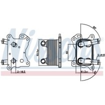 Radiator ulei, ulei motor NISSENS
