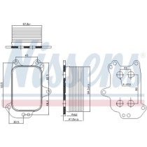 Radiator ulei, ulei motor NISSENS