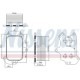 Radiator ulei motor NISSENS pentru CITROEN: DS 3, DS 4, DS 5, BERLINGO, C3, C4 CACTUS, dimensiuni 94 mm x 63 mm x 127 mm