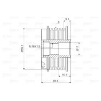 Fulie, alternator VALEO