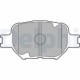 Set placute frana fata DELPHI pentru LEXUS IS III, TOYOTA ALLION I, ALTEZZA, CALDINA, CELICA, COROLLA, CROWN, MARK II, dimensiuni 58.0 mm x 118.0 mm x 17.0 mm