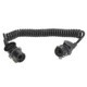 Cablu conectare ABS WABCO Sirma electrica spiralata poliuretan 3m 4,6m 7 pini tip stecher ABS EBS 2x4 5x1,5mm² MERCEDES ACTROS 04.96-
