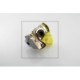 Cuplaj rapid PETERS pneumatic M16x1,5mm galben cu valva inclusa pentru tractor DAF 65 CF, 75 CF, 85 CF, 95 XF, IVECO