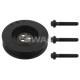 Fulie curea arbore cotit SWAG cu 5 nervuri, diametru 167.2 mm, cu suruburi, pentru FORD MONDEO III, TRANSIT 2.0D/2.2D 08.00-03.07