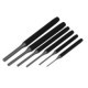 Set unelte perforare HANS, instrumente lovit, dornuri cilindrici, husa, 6 buc., latime: 3; 4; 5; 6; 8; 10mm