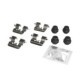 Set accesorii montare placute frana Spate QUICK BRAKE pentru HYUNDAI I30, KIA CARENS IV, OPEL CROSSLAND X 11.11-