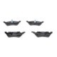 Set placute frana Spate BOSCH pentru CHRYSLER RAM, VOYAGER IV; DODGE CARAVAN 2.4-3.8, inaltime 50.8 mm, latime 156.2 mm, grosime 16.4 mm