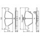 Set placute frana Spate BOSCH pentru SUBARU FORESTER, IMPREZA, LEGACY VI, LEVORG, OUTBACK, XV 1.6-3.6 10.14, 47.6 mm x 123.0 mm x 14.5 mm