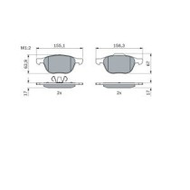Set placute frana,frana disc BOSCH