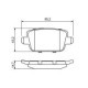 Set placute frana spate BOSCH VOLVO S80 II V70 III XC70 II FORD FOCUS II GALAXY II KUGA I MONDEO IV S-MAX 1.6-4.4 03.06-12.16