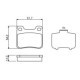 Set placute frana spate BOSCH pentru MERCEDES 124 (C124), 124 (W124), 190 (W201), C (W202), E (C124), E (W124) 1.8-3.0D