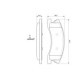 Set placute frana fata BOSCH pentru JEEP GRAND CHEROKEE II 2.7D-4.7 60.5 mm x 157.7 mm x 19.3 mm