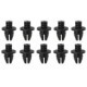 Clema tapiţerie ROMIX pentru AUDI, pin de tapiterie, 10 buc, dimensiuni: A 15,8 mm, ø 9 mm, B 9,8 mm, H 12,3 mm, C 6,9 mm