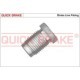 Adaptor conducte frana QUICK BRAKE furtun frana diametru filet 10,6mm lungime 27mm dimensiune filet M16x1,5 deschidere cheie 17mm