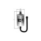 Filtru combustibil KNECHT pentru PORSCHE 911 3.4/3.6 08.97-09.05, diametru exterior 74.5 mm, înălțime 167.0 mm, tip filtru conducta