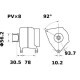Alternator LETRIKA 14V 95A compatibil JCB 3 4 500 4.236, diametru 56.0 mm, 8 caneluri, distanță fixare 78.0 mm