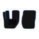 Covor compartiment picioare F-CORE, sofer + pasager, 2 szt., velours, albastru, compatibil VOLVO FH12, FH16 08.93-