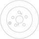 Disc frana TRW MOTO Spate Dreapta/Stanga TOYOTA AVENSIS 1.6-2.4 03.03-11.08 Diametru exterior 280.0 mm Inaltime 56.5 mm Grosime 10.0 mm