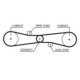 Curea de distributie GATES pentru HONDA GL SC22/SC34 1988-2003, latime 17.0 mm, lungime 838.0 mm, 88 dinti, pas 9.525 mm, fibra de sticla