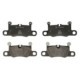 Set placute frana spate TEXTAR pentru PORSCHE 911, 911 TARGA, CAYENNE 2.9-4.0H 05.11, dimensiuni: 81.9 mm x 187.5 mm x 16.2 mm