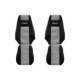 Husa scaun F-CORE Gri Velours pentru RVI MAGNUM 03.09 - set pentru camioane