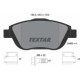 Set placute frana fata TEXTAR pentru CITROEN C3, C4, DS 3, JEEP AVENGER, dimensiuni 59.2 mm x 136.7 mm x 18.0 mm