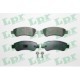 Set placute frana spate LPR pentru CITROEN JUMPER II, FIAT DUCATO, PEUGEOT BOXER 2.0D-3.0D, dimensiuni 48.8mm x 137.0mm x 18.8mm