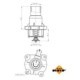 Termostat sistem racire 105°C pentru ALFA ROMEO 159, CHEVROLET AVEO, FIAT CROMA, OPEL ASTRA G, H, H CLASSIC, H GTC 1.4-1.8 LPG