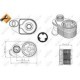 Radiator ulei motor NRF cu gaskets, se potriveste IVECO DAILY III, IV, V, VI 2.3D/Electric 09.02, dimensiuni 72mm x 94mm x 155mm