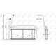 Schimbator caldura incalzire habitaclu NRF 167x417x26mm SCANIA G I P I R I T DC09.113-OSC11.03 03.04-05.19