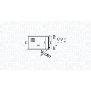 Schimbator caldura, incalzire habitaclu MAGNETI MARELLI