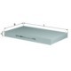 Filtru aer habitaclu KNECHT pentru AUDI 100 C4, A6 C4, A6 C5, ALLROAD C5 1.8-4.2 12.90-08.05, dimensiuni 30x192x306 mm