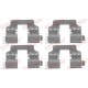 Set accesorii placute frana Spate QUICK BRAKE pentru HONDA CIVIC IX, CIVIC VIII, CR-V III, CR-V IV 1.4-2.4 09.05-