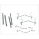 Set accesorii placute frana Fata QUICK BRAKE pentru KIA RIO I, MAZDA 323 C V, 323 F V, 323 P V, 323 S V, MX-3 1.3-2.0D 05.91-02.05