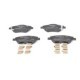 Set placute frana fata BOSCH pentru TOYOTA AURIS, COROLLA 1.33-1.8H, inaltime 61.4 mm, latime 137.0 mm, grosime 19.0 mm