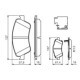 Set placute frana fata BOSCH pentru TOYOTA AURIS, COROLLA 1.33-1.8H, inaltime 61.4 mm, latime 137.0 mm, grosime 19.0 mm