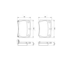 Set placute frana,frana disc BOSCH