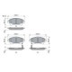Set placute frana fata BOSCH pentru TOYOTA AURIS, AVENSIS, COROLLA, VERSO 1.6-2.2D 10.06-10.18, inaltime 65.3 mm, latime 151.1 mm, grosime 19.3 mm