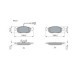 Set placute frana fata BOSCH pentru FIAT 500, 500 C, GRANDE PUNTO, PANDA, PUNTO, PUNTO EVO, 52.3 mm x 149.3 mm x 17.1 mm