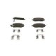 Set placute frana fata BOSCH pentru CITROEN AXEL, HYUNDAI I10 I, KIA PICANTO I, PICANTO II, dimensiuni 47.5mm x 116.2mm x 16.8mm