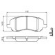 Set placute frana fata BOSCH pentru JEEP COMPASS, PATRIOT; MAZDA CX-7; MITSUBISHI GRANDIS, PAJERO PININ 54.8mm x 145.0mm x 16.5mm