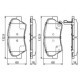 Set placute frana fata BOSCH pentru HYUNDAI ELANTRA V, EQUUS, I30, IONIQ; KIA CEE'D, NIRO, PRO CEE'D, STONIC, inaltime 59.9 mm, latime 132.4 mm, grosime 18.9 mm