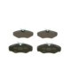 Set placute frana fata BOSCH pentru NISSAN PRIMASTAR, OPEL VIVARO A, RENAULT ESPACE III, TRAFIC II 1.9D-3.0 10.98, 62.5mm x 145.1mm x 18.2mm