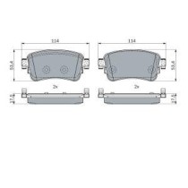 Set placute frana,frana disc BOSCH