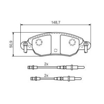 Set placute frana,frana disc BOSCH