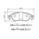 Set placute frana fata BOSCH pentru CITROEN C5 I, C5 II 1.8 03.01-01.08, inaltime 51.0 mm, latime 149.1 mm, grosime 17.9 mm