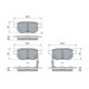 Set placute frana spate BOSCH pentru SUZUKI BALENO, S-CROSS, SWIFT V, SX4 S-CROSS, VITARA 1.0-1.6D 08.13, inaltime 40.0 mm, latime 98.5 mm, grosime 14.5 mm