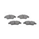 Set placute frana fata BOSCH pentru MERCEDES SPRINTER 2-T, 3-T, 4-T, 5-T, V, VITO 2.0-2.9D, dimensiuni 64.9 mm x 156.5 mm x 19.6 mm