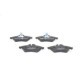 Set placute frana fata BOSCH pentru MERCEDES SPRINTER 2-T, 3-T, 4-T, 5-T, V, VITO 2.0-2.9D, dimensiuni 64.9 mm x 156.5 mm x 19.6 mm