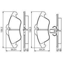 Set placute frana,frana disc BOSCH
